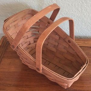 🌿 Vintage Longaberger 1989 Small Vegetable Basket  🌿